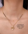 Designer Daily Wear AD Dimond Golden Dokiya 2 Mangalsutra Wholesale Price In Surat

